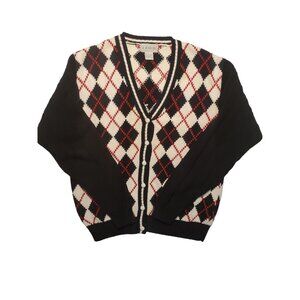 IZOD Vintage Argyle Sweater, women,s Small, 100% Cotton
